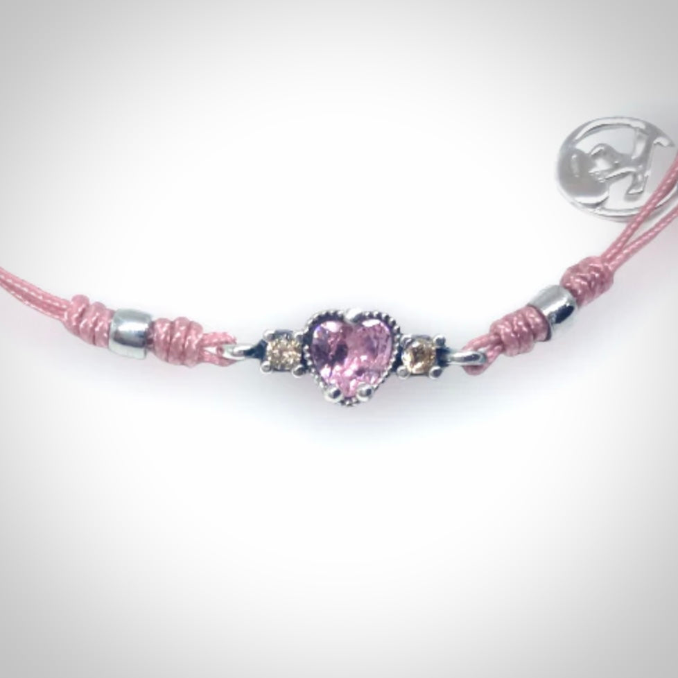 Polsera Valentine's Day PINK - Estrada Joiers 