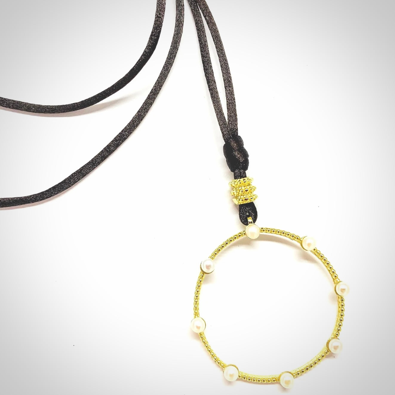 Collar llarg CIRCLE PEARLS - Estrada Joiers 