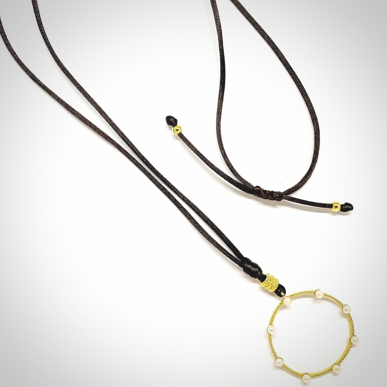 Collar llarg CIRCLE PEARLS - Estrada Joiers 