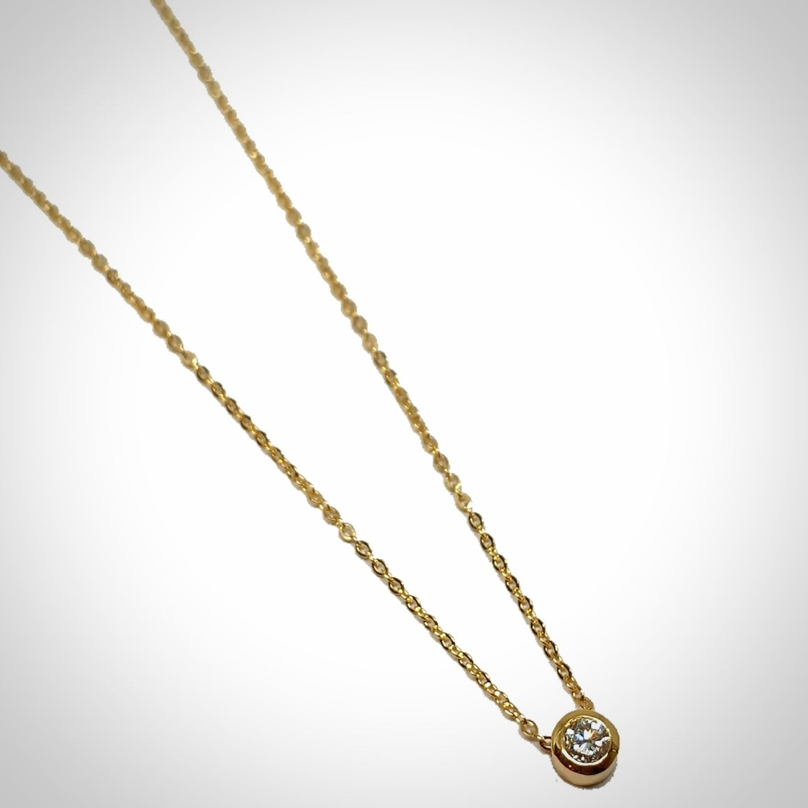 Collar My Diamonds round yellow gold - Estrada Joiers 
