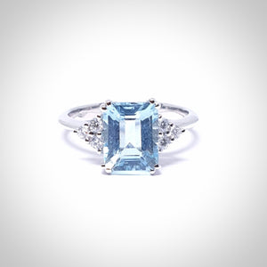 Anell My Gemstones Aiguamarina