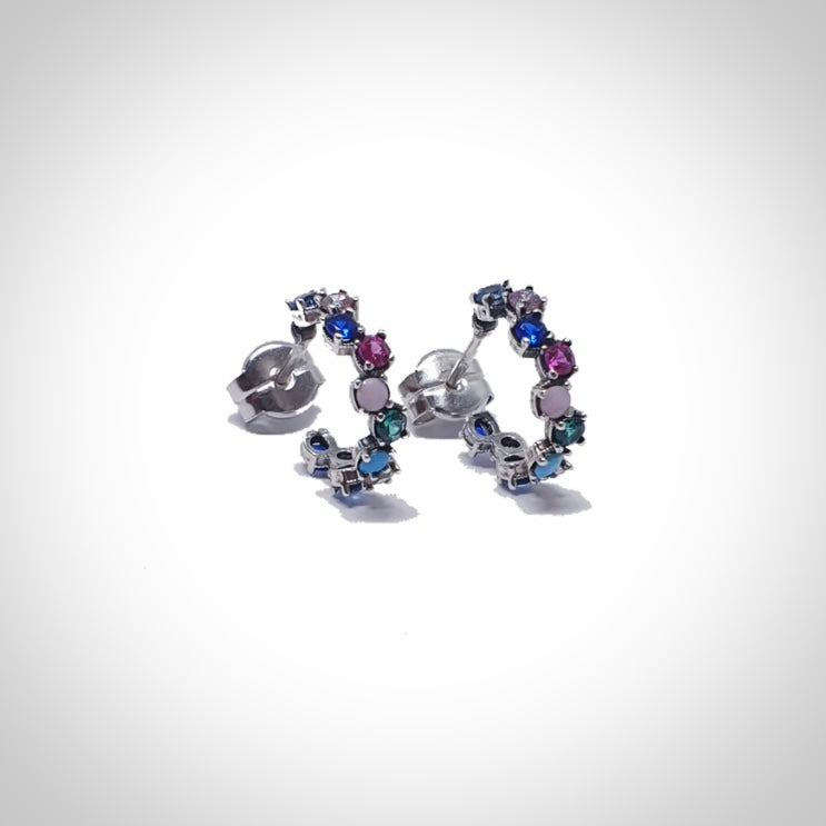 Criolla SILVER mini MULTICOLOR - Estrada Joiers 