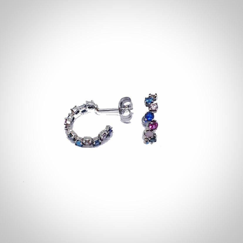 Criolla SILVER mini MULTICOLOR - Estrada Joiers 